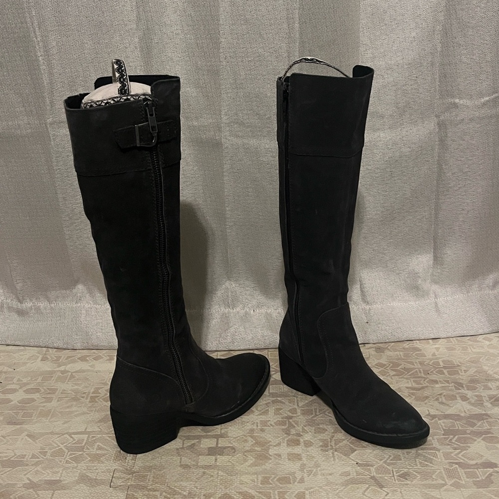 Grey Leather Riding Boots - Picture 6 of 6